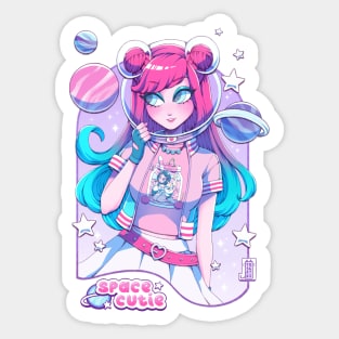 Space girl Sticker